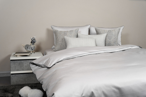 Постельное белье 2 спальное евро Сlaire&Caroll Lune серое