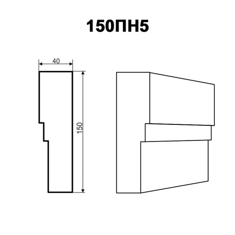 Наличник из пенопласта чертёж