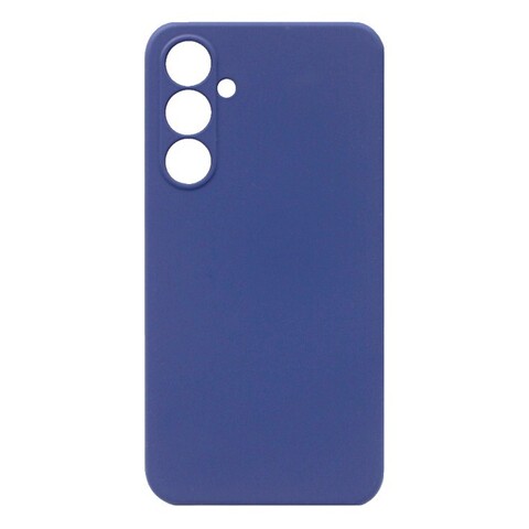 Силиконовый чехол Silicone Cover с защитой камеры для Samsung Galaxy S23 FE (Темно-синий)