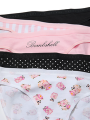 STRETCH COTTON ЛОГО БИКИНИ