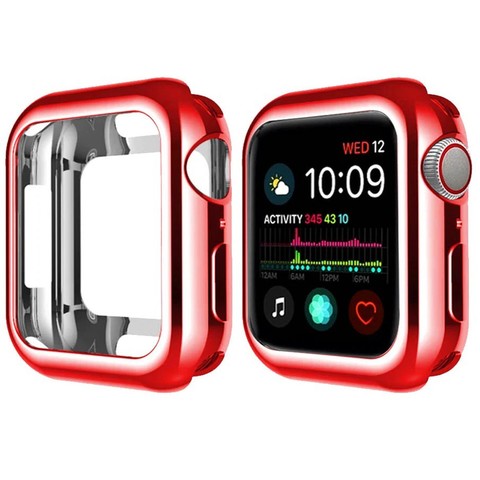 Силиконовый чехол Gloss Case для Apple Watch 42 мм (Красный)