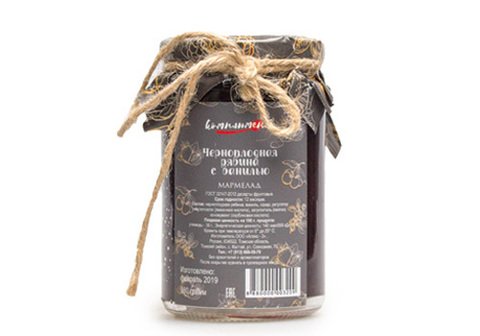 Мармелад черноплодная рябина с ванилью Комплимент, 380г