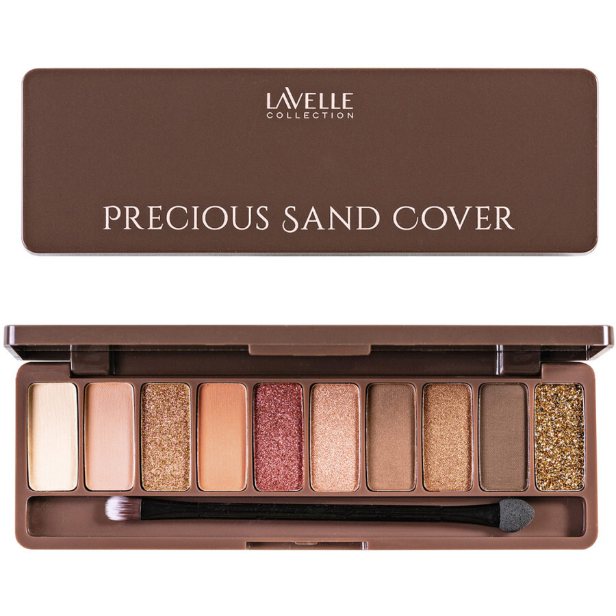 LavelleCollection Тени для век Precious sand cover 02 gold-coffee  золотисто-кофейный нюд