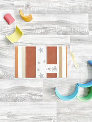 Набор платочков-слюнявчиков Mjölk Полоска