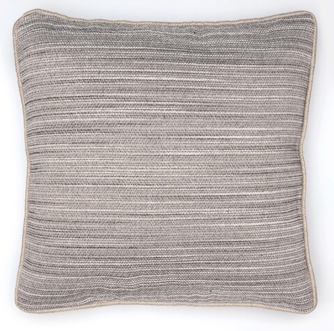 Подушка декоративная 40х40 Textil Roig Bruma серо-белая полоска с кремовым кантом
