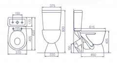 УНИТАЗ-КОМПАКТ ROSA КОМФОРТ ЛЮКС микролифт