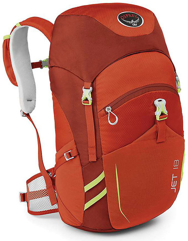 Картинка рюкзак туристический Osprey Jet 18 Strawberry Red - 1