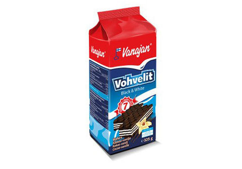 Вафли "Ванаян" ванильные с какао Black & White, 325г
