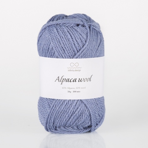 Пряжа Infinity Alpaca Wool 5834 лаванда