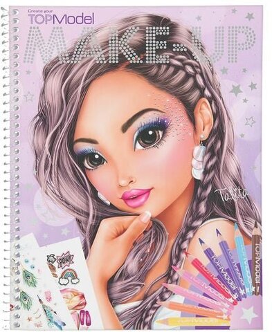 TOPModel Make-Up Colouring Book