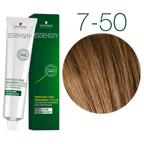 Schwarzkopf Professional Essensity 7-50 (Средний русый золотистый натуральный) - Безаммиачный краситель для волос