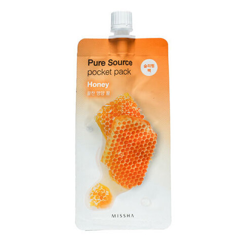 Missha Pure Source Pocket Pack Honey - Компактная маска для лица с медом