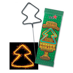 Бенгальские огни (Свечи), Елочка 30 сек., 18 см, 2 шт.