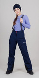 Горнолыжные брюки Nordski Lavin 2.0 Dress Blue W женские с высокой спинкой