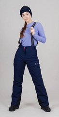 Горнолыжные брюки Nordski Lavin 2.0 Dress Blue W женские с высокой спинкой