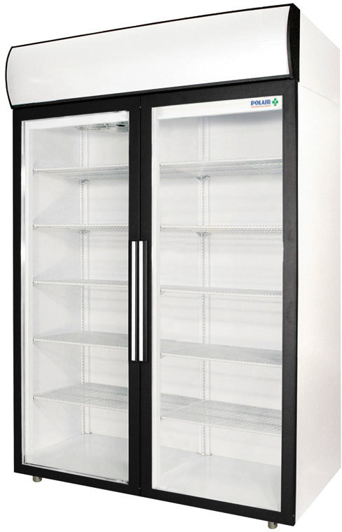 Холодильный шкаф фармацевтический Polair ШХФ-1,4ДС (R134a) с опциями