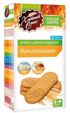 Печенье ХС Мультизлаковое на фрукт. 134г