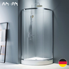 Am.Pm W83G-315-090CT Like Solo Slide Стекла для душ. ограждения 90x90. стекло прозрачное. проф хром глянц.