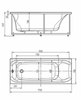 Aquatek ALF170-0000047 Ванна Альфа 170 пустая с фр.экр. (слив слева)