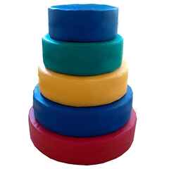 Детский игровой набор «Пирамида круглая на липучках»