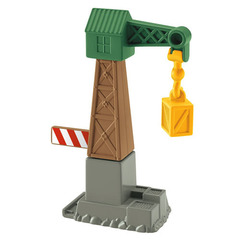 Fisher Price Набор из трех грузовых вагонов из серии Trackmaster, c краном (BMK80-2)