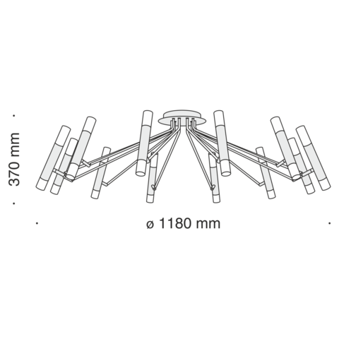 Потолочный светильник Technical Vigo MOD620CL-24B