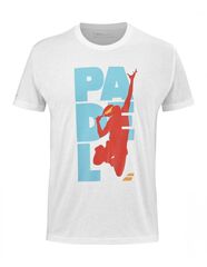 Теннисная футболка Babolat Padel Cotton Tee Men - white