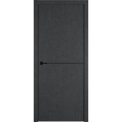 Купить Межкомнатная дверь экошпон VFD Urban 1 Jet Loft алюминиевый молдинг black mould
