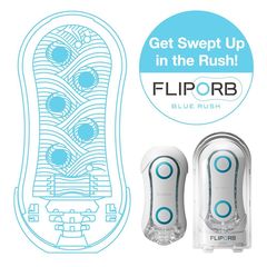 Мастурбатор Tenga FLIP ORB BLUE RUSH - 