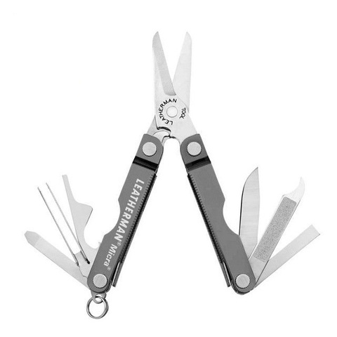 Мультитул Leatherman Micra 65 mm, 10 функций, серый (64380181N)