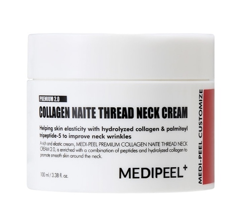 MEDI-PEEL Premium Collagen Naite Thread Neck Cream 2.0 Моделирующий крем для шеи и зоны декольте 100ml