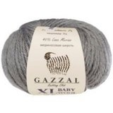 Пряжа Gazzal Baby Wool XL 818 серый