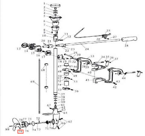 Винт для лодочного мотора T3,5 Sea-PRO