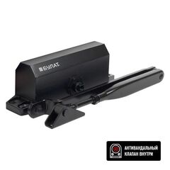 Доводчик Булат ARCTIC ДД-502/4 A-B (60-120кг) черный, морозостойкий  (-49/+55)