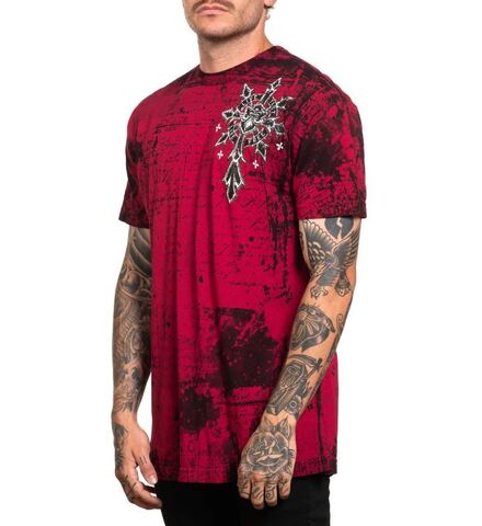 Affliction | Футболка мужская Retribution Tee A25069RD слева