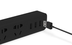 Удлинитель Xiaomi Mi Power Strip 3 (XMCXB01QM) черный, 1.8 м