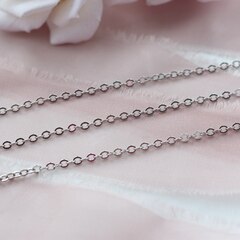 Цепочка 2,5*2,1 мм, родий, 17см , А037-1 (17см)