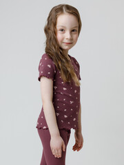 фуфайка  для девочки  КР 302814/бордовый 1411 Н068.1 к651