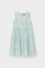 платье  для девочки  КР 5734-1/дымчатый нефрит,цветочный бал к547