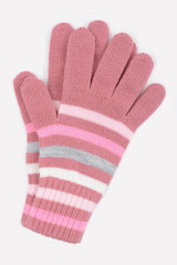 перчатки  для девочки КВ 10000/22ш/брусника,светлая астра