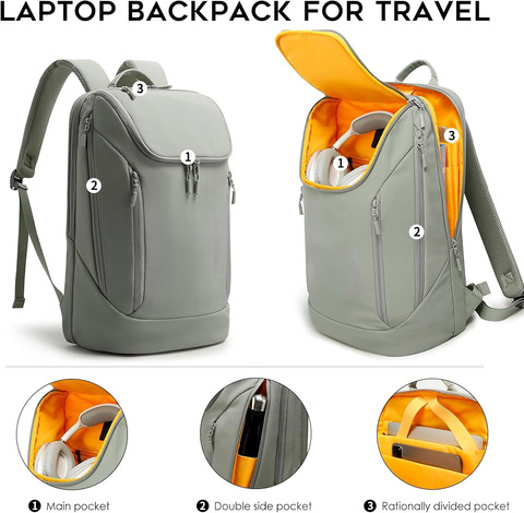 Картинка рюкзак городской Bange BG-2517-1 Grey - 2