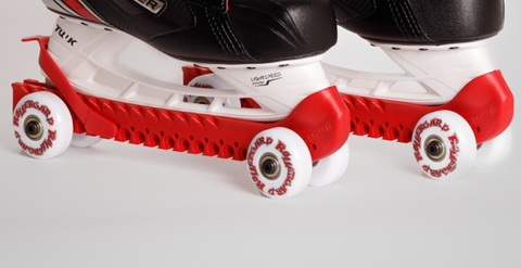 Чехлы-Роллеры для коньков MAD GUY красные