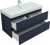 Aquanet 344739 Тумба с раковиной Вега 2.0 100 2 ящ. цв.маренго (раковина Ирис) (344739)