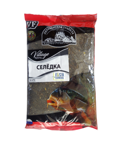 VF Карп селедка ( крупная фракция) 0,9кг/10шт/уп цвет прикормки тёмный