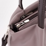 Сумка Саломея 334 наппа тауп + шоколад