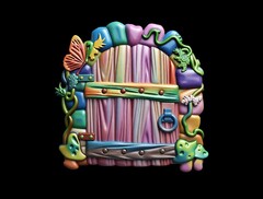 Силиконовый молд № 429 Дверь ( серия домики для гномов и фей)