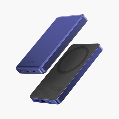 Ультратонкий внешний аккумулятор Energea Alupac 10K, 10000MAH MAGSAFE, Синий | Indigo Blue