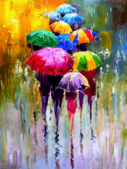 Картина "Под дождем"