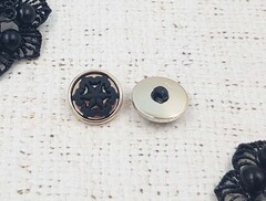 Пуговицы костюмные, d 1,8 см, золото с чёрным