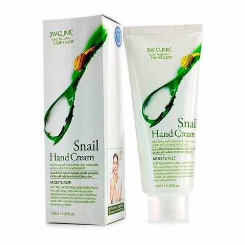 3W CLINIC Крем для рук УЛИТОЧНЫЙ МУЦИН Snail Hand Cream, 100 мл